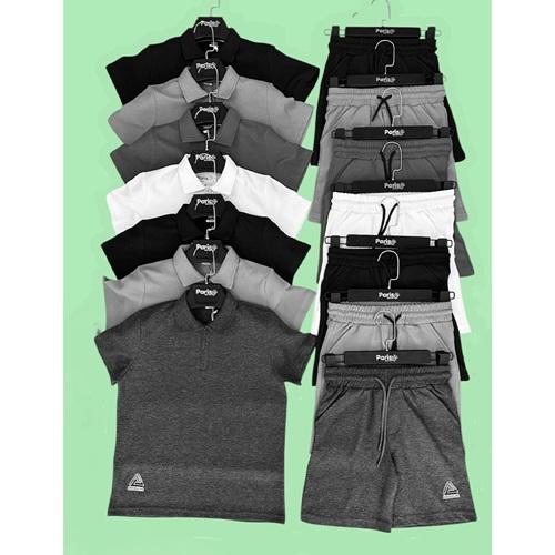 Paris 6044 Erkek Çocuk Waffle Broklyn Baskılı Şortlu Takım 13-16 Yaş