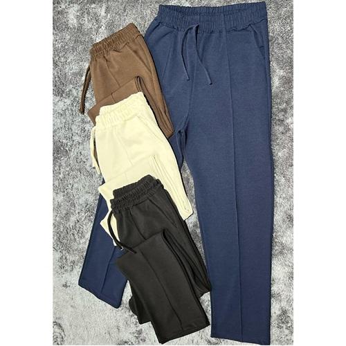 Çiçekli Bayan Battal Zara Krep Cepli Eşofman Alt 1-2-3 (5 Li)