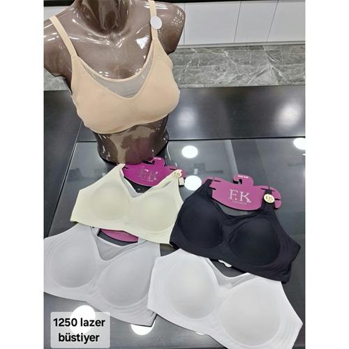 F.K 1250 Bayan Betli Lazer Kesim Tül Deteylı Sütyen S-2XL