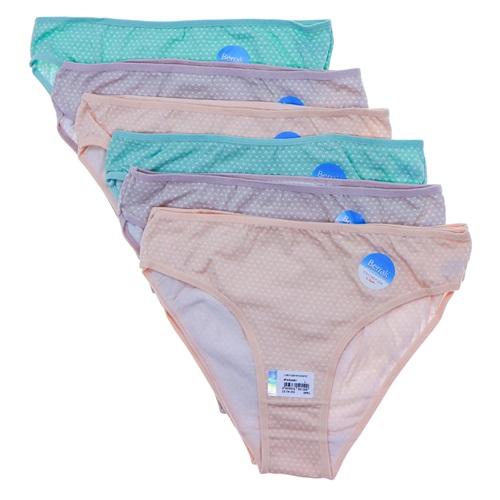 Berrak 11814 Bayan Penye Desenli Bikini Külot M-XL