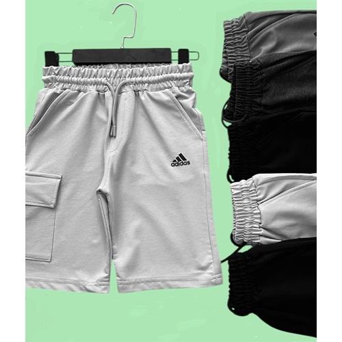 Paris Kids 8029-35 Erkek Çocuk Kompak Adidas Baskılı Kargo Cepli Kapri 9-12 Yaş
