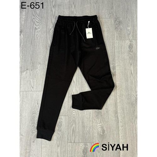 Atrax E-651 Erkek Kompak Penye Lacoste Baskılı Paça Ribanalı Eşofman Alt S-XXL