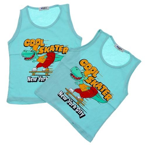 Minika Erkek Çocuk Penye Baskılı Askılı Tişört 3-10 Yaş