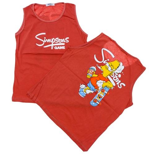 Minika Erkek Çocuk Penye Baskılı Askılı Tişört 11-14 Yaş