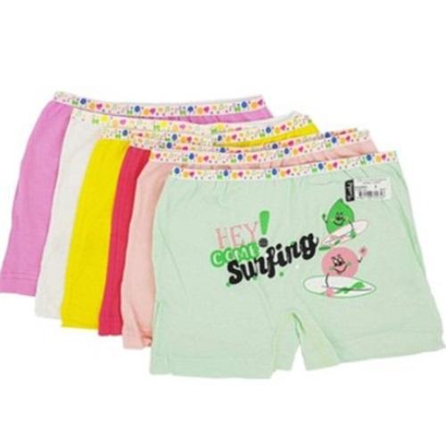 Tutku 181 Kız Elastan Baskılı Şort (6 Lı)