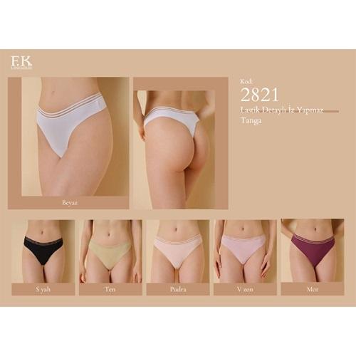 F-K 2821 Bayan Lazer Kesim Külot S-XL