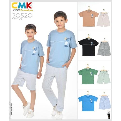 CMK KIDS 30520 Erkek Çocuk Yedi Nakışlı Kapri 2 Li Takım 5-12 Yaş