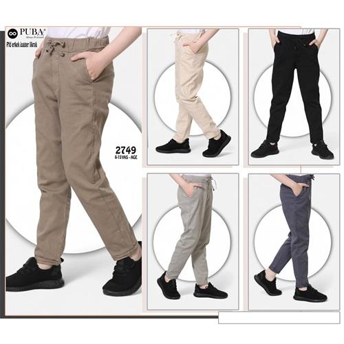 Puba 2749-1 Erkek Çocuk Pft Cotton Jogger Pantolon 6-10 Yaş