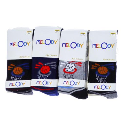 Melody Erkek Çocuk Likralı Desenli Külotlu Çorap (6 Li )