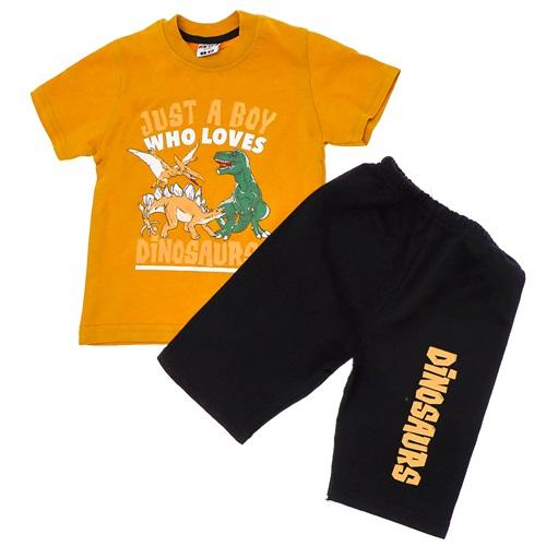 Mini Club 354 Erkek Çocuk Süprem Sıfır Yaka Sevimli Dinozor Baskılı Takım 1-4 Yaş
