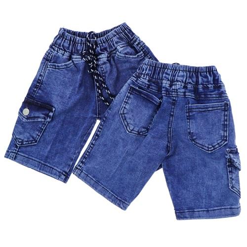 Can Kids Erkek Çocuk Kargo Komando Cepli Kot Kapri 3-7 Yaş(5 Li)