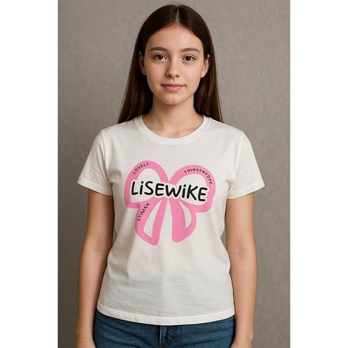 Damlanur Kız Çocuk Garson Baskılı Tişort 13-16 Yaş