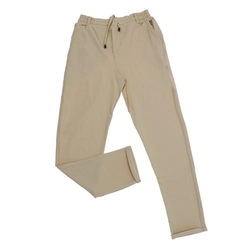 Lufian 4121 Erkek Yıldız Fitili Yan Cepli Yarım Lastikli Kemer Duble Paça Pantolon S-2XL