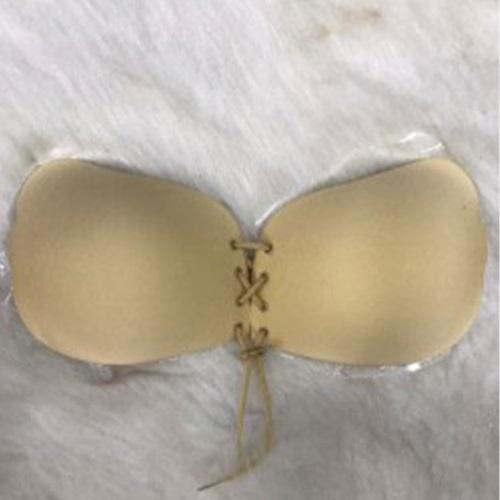 F.K 1321 Bayan Desteksiz Balensiz Saten Askısız Straplez Mucize Silikonlu Sütyen