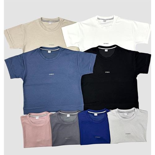 Srt M 4863 Bayan Modal Oversıze Sıfır Yaka Baskılı Tişört S-2XL (5 Li)