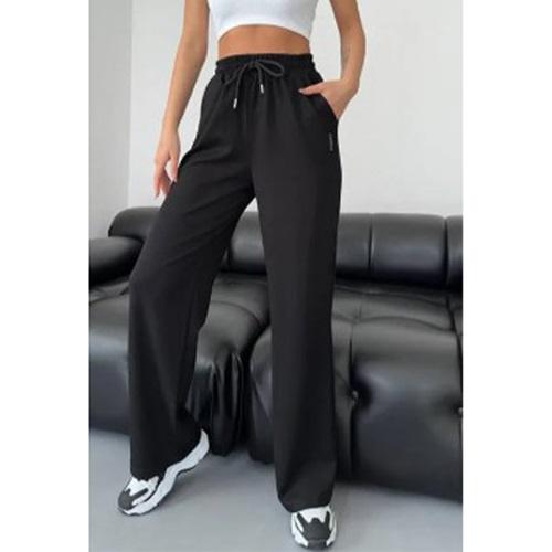 Oysho 25923 Bayan Battal Modal Oysho Baskılı Geniş Paça Eşofman Alt 1-2 (4 Lü)