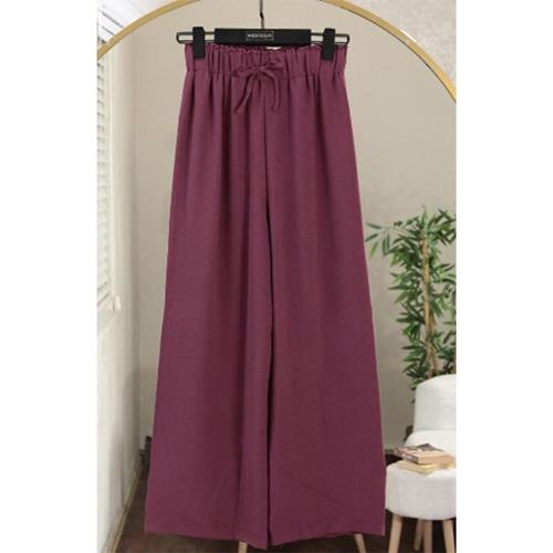 Avatar 25981 Bayan Milano Pileli Geniş Paça Tek Alt S-2XL (5 Li)