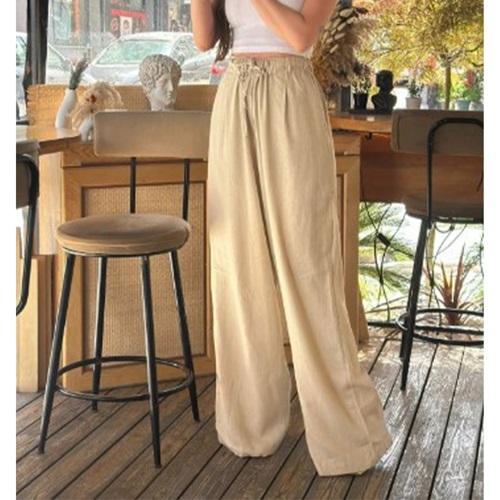 Avatar 1003 Bayan Keten Pileli Geniş Paça Tek Alt S-2XL (5 Li)