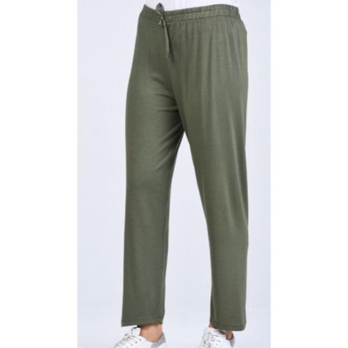 Avatar 25936 Bayan Battal Düz Torlu Viskon Dar Paça Tek Alt 1XL-2XL (4 Lü)