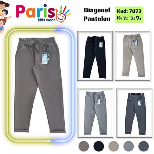 Paris Kids 7073 Erkek Çocuk Dioganel Duble Paça Pantolon 9-12 Yaş