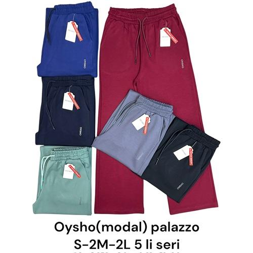 Oysho M 2269 Bayan Modal Palazzo Geniş Paça Pantolon S-2XL(5 Li)