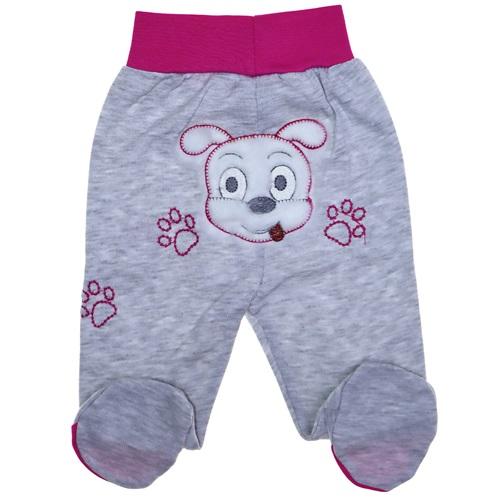 Kardelya 5200 Kabartma Nakış Patikli Gri Zemin Bebe Tek Alt 3-6-9 Ay