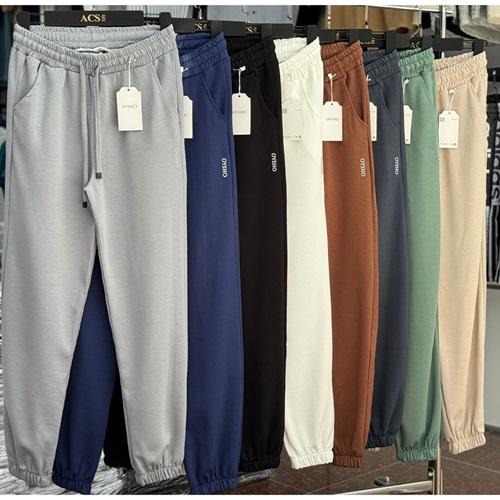 Oysho 101-13 Mc Bayan Oysho Baskılı Yan Cep Paça Lastikli Eşofman Alt S-XL (6 Lı)