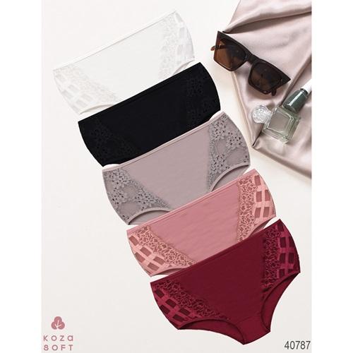 Koza 40787 Bayan Penye Dantelli Bikini Külot (10 Lu)