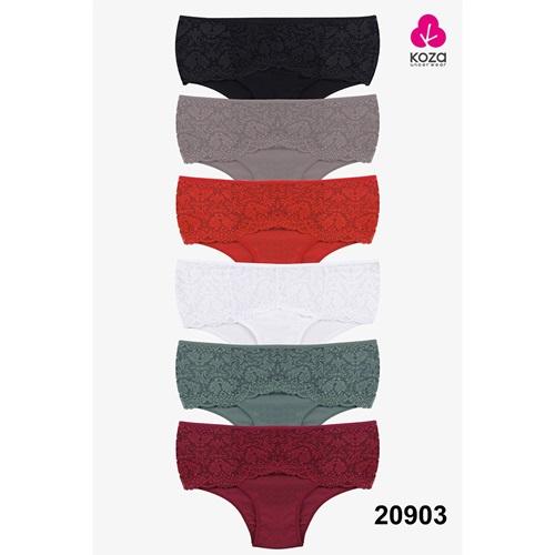 Koza 20903 Bayan Penye Dantelli Bato Külot (10 Lu)
