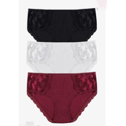 Koza 40795 Bayan Penye Dantelli Bikini Külot (10 Lu)