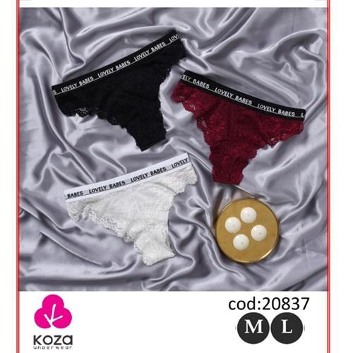 Koza 20837 Bayan Dantelli Bikini Külot (10 Lu)