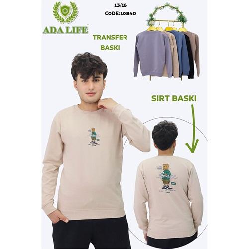 Ada Life 10840 Erkek Çocuk 2 İp Maseco Ön Arka Transfer Baskılı Sweat 13-16 Yaş
