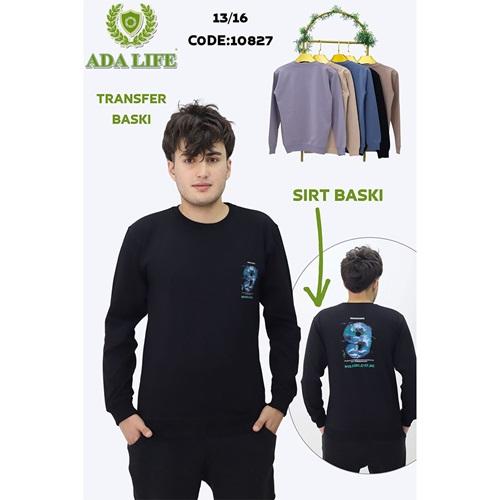 Ada Life 10827 Erkek Çocuk 2 İp 9 Numara Ön Arka Transfer Baskılı Sweat 13-16 Yaş