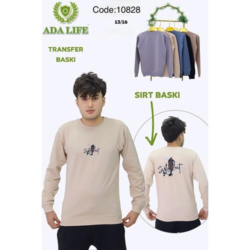 Ada Life 10828 Erkek Çocuk 2 İp Skate Adam Ön Arka Transfer Baskılı Sweat 13-16 Yaş