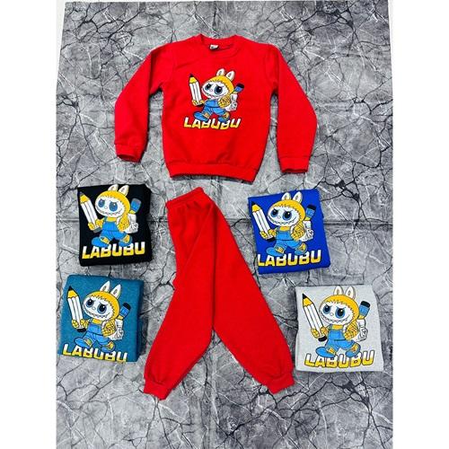 Ataoğlu Çocuk 2 İp Labubu Baskılı Takım 3-7 Yaş