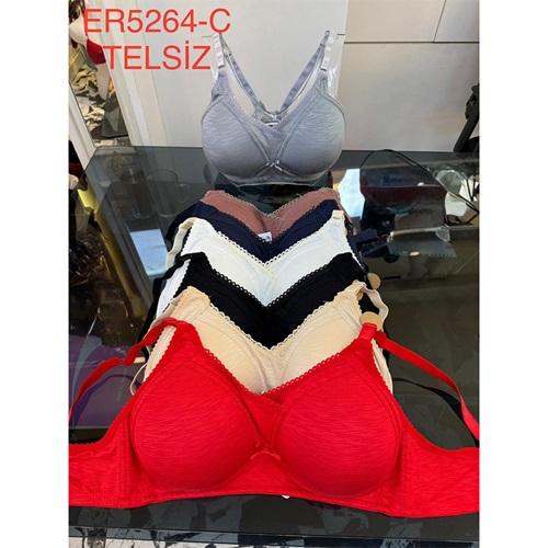 Aysemin ER5264 Bayan Telsiz C Cup Dantelli Desteksiz Toparlayıcı Sütyen 85-105