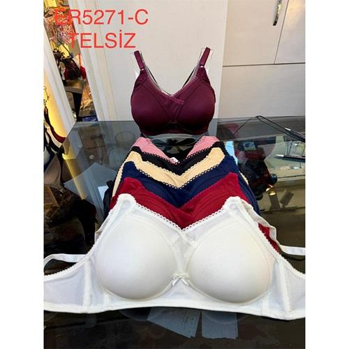 Aysemin ER5271 Bayan Telsiz C Cup Dantelli Desteksiz Toparlayıcı Sütyen 85-105