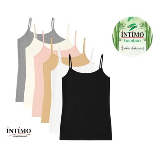 İntimo 2009 Bayan Bambu Düz İp Askılı Atlet