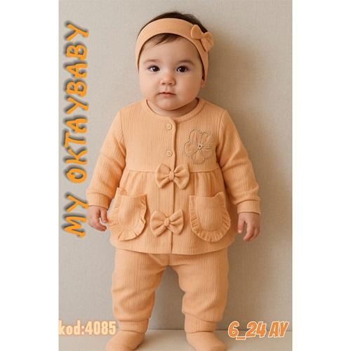 My Oktay 4085 Kız Bebe 2 İp Raporlu Askılı Takım 3-24 Ay