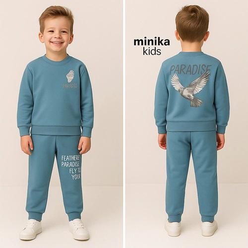 Minika Erkek Çocuk 2 İp Paradıse Baskılı Takım 3-10 Yaş