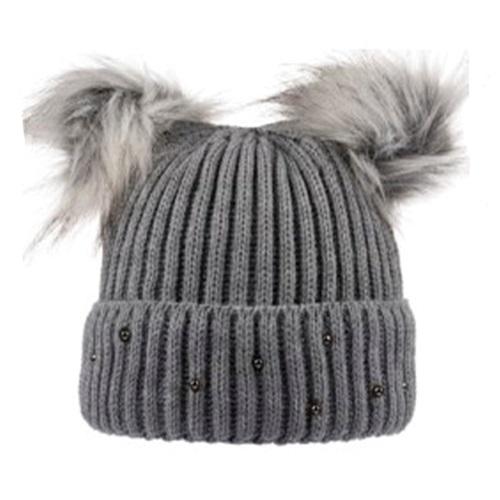 Suyutti K24420-01-007 Bayan Çift Ponponlu Bere