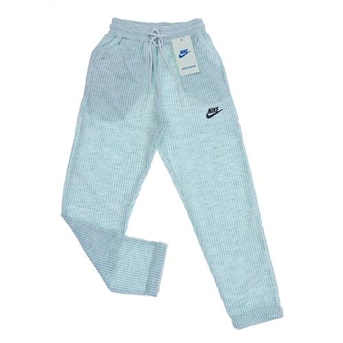 Cml 0005 Erkek Çocuk Genç Jakar Çizgili Nıke Baskılı Arka Cep Flota Geniş Paça Eşofman Alt 13-16 Yaş