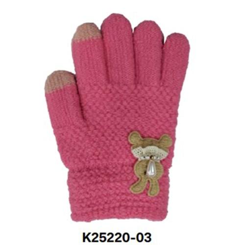 Kitti 25220-03 Kız Çocuk Anaokulu Örme Eldiven 3-6 Yaş