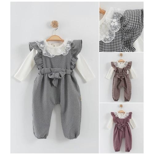 Tufitto 1705 Kız Kazayağı Fırfırlı Tulum 6-18 Ay