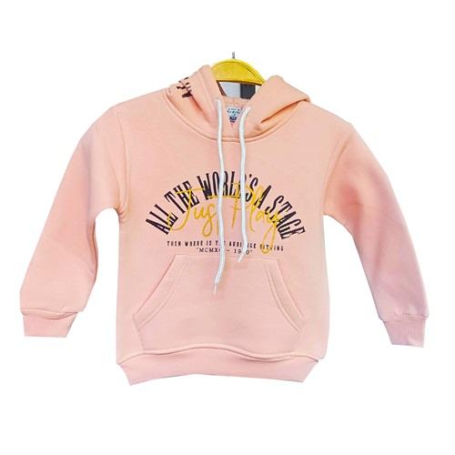 Kardeşler Lıfe Kız Çocuk 3 İplik Kapşonlu Just Play Baskılı Sweat 9-12 Yaş