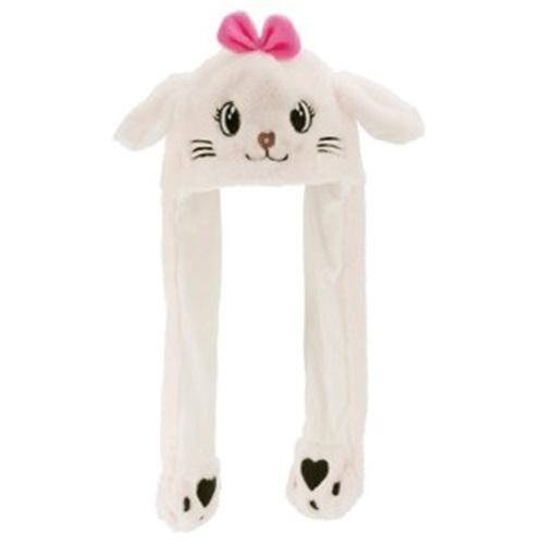 Kitti K25465-06-008 Kız Çocuk Peluş Kulaklı Hareketli Şapka 5-8 Yaş