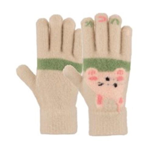 Kitti K25570-03 Kız Çocuk Örme Eldiven 4-8 Yaş