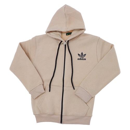 Adidas 10915 Erkek Çocuk 3 İp Enjeksiyon Adidas Baskılı Fermuarlı Kapşonlu Sweat 9-12 Yaş