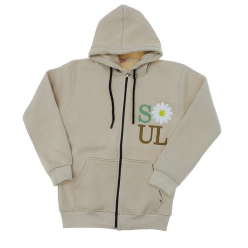 Papatyam 11932 Kız Çocuk 3 İp Soul Nakışlı Fermuarlı Kapşonlu Sweat 13-16 Yaş