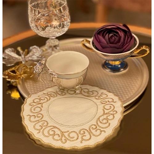 Kasso Home Krc0587 Nakışlı Sunumluk Peçeteli 15X15 CM (6 li)